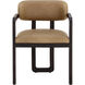 Madrone Brown / Ludlow Sesame Leather Dining Armchair
